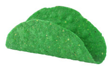 Gluten Free Green Mini Taco Shell